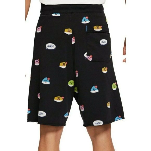 NIKE Sportswear AOP Moji Alumni Shorts  Black Emoji Air Max Loose Fit Men's - Picture 11 of 13